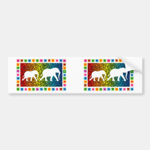 White Elephants Bumper Sticker