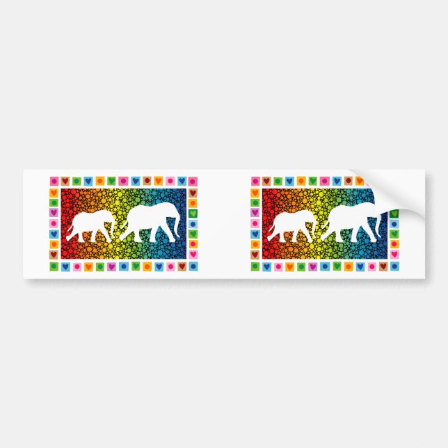 White Elephants Bumper Sticker (Front)
