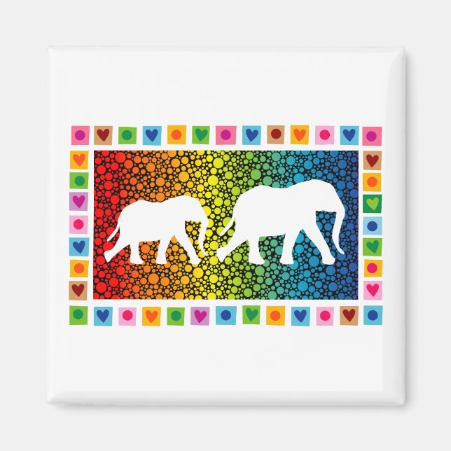 White Elephants Magnet (Front)