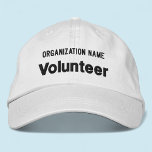 White Embroidered Volunteer Hat Adjustable Cap<br><div class="desc">Easily personalize this Alternative Apparel white volunteer hat with your own custom text. You can also customize it with your logo or other image. This chino twill cap style is 100% cotton. The "Flexfit Wool Cap" style have options to add your embroidery on the sides and back. Adjustable unisex style...</div>