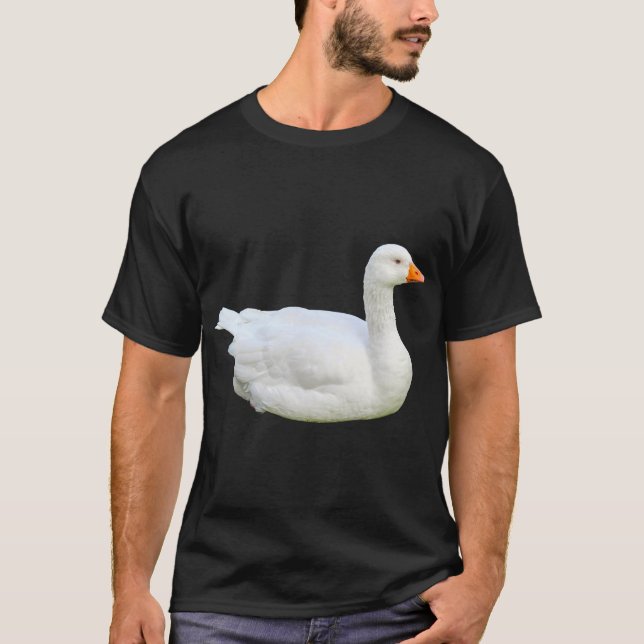 White Emden Goose T-Shirt (Front)