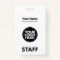 White Employee Name Business Logo Staff Tag