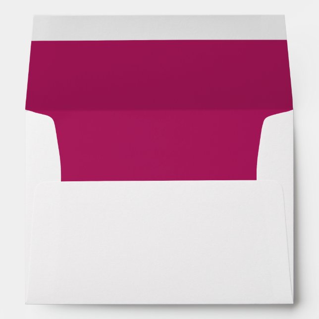 White Envelope, Magenta Lined Envelopes (Back (Bottom))