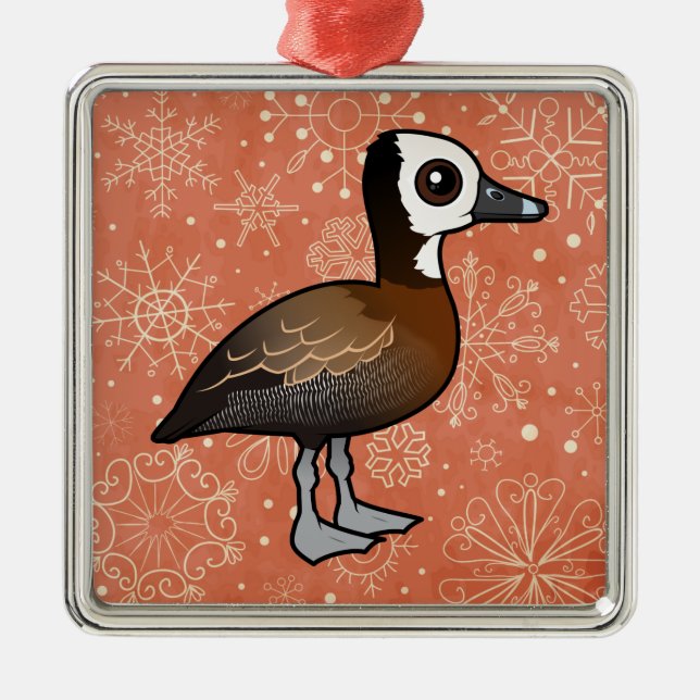 White-faced Whistling-Duck Metal Ornament (Front)