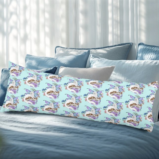 White Fairy Cat Mushroom Body Pillow (Creator Uploaded)