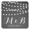 White Fairy Lights Chalkboard Wedding Sticker