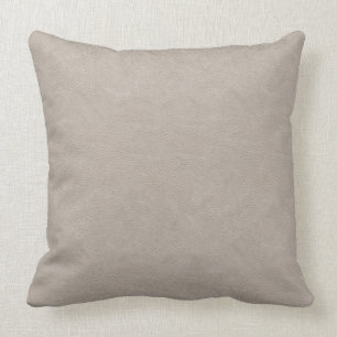 White Faux Leather Throw Pillow