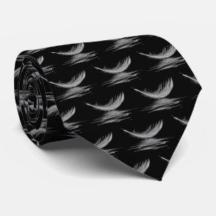 White Feather On Water Tie