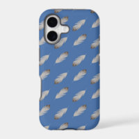 White Feather Pattern iPhone Case