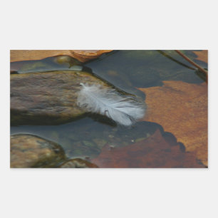 White Feather Sticker