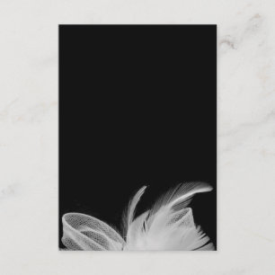 White Feathers 3.5x5 Enclosure Card