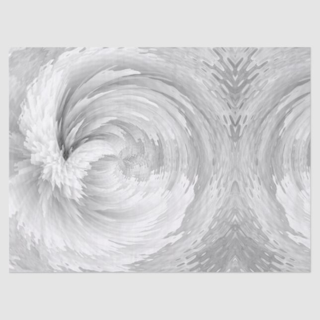 White Feathers Angel Wings Abstract Victorian Tissue Paper (Front)