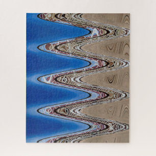 White Fence Wavy Abstract, 2018 SVP Images Jigsaw Puzzle