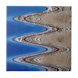 White Fence Wavy Abstract, 2018 SVP Images Tile