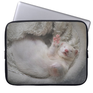 White Ferret Laptop sleeve
