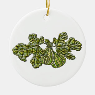 White Figs Ceramic Ornament