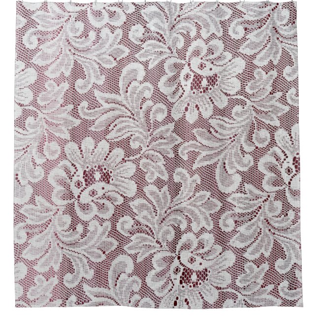 White fine elegance lace texture with seamless bea (Front)