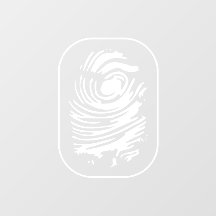 White Fingerprint Window Cling