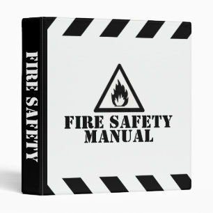 White Fire Safety Manual Binder