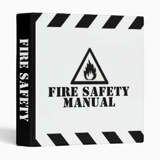 White Fire Safety Manual Binder