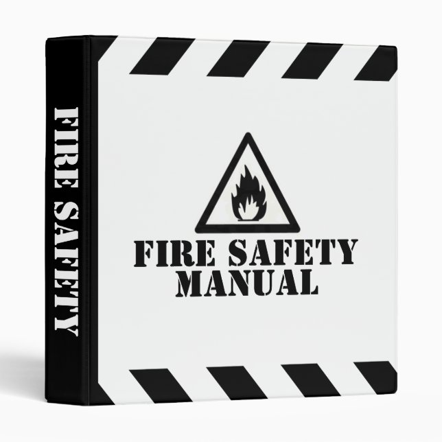 White Fire Safety Manual Binder (Front/Spine)