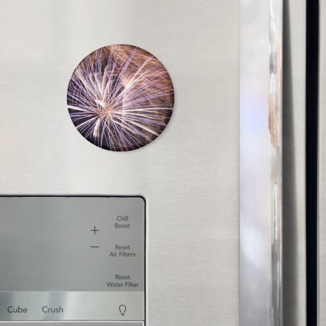 White Fireworks Magnet (In Situ (Fridge))