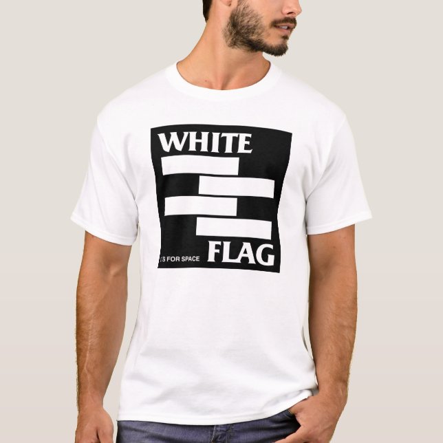 White Flag S IS FOR SPACE T-Shirt (Front)