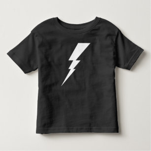 White Flash Lightning Bolt Toddler T-shirt