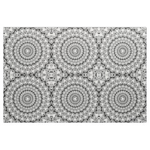 White Flashy Diamonds Print Geometric Pattern Fabric