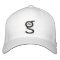 White Flex Fit Cap w Black I'm G Logo