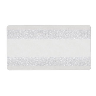 White Floral Apothecary Label