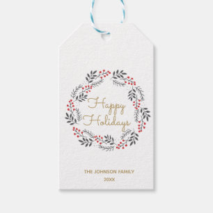 White Floral Gift Tags