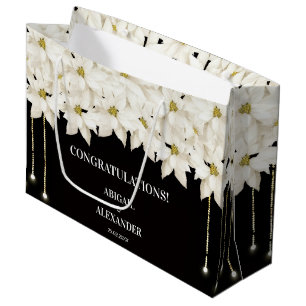 White Floral Luxury Gift Bag