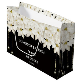 White Floral Luxury Gift Bag