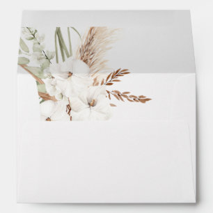 White Floral Summer Boho 2 Envelope