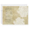 White Floral Vintage Wedding Invitations