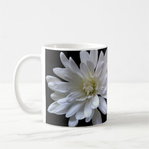 White floral white daisy white mum white flower coffee mug