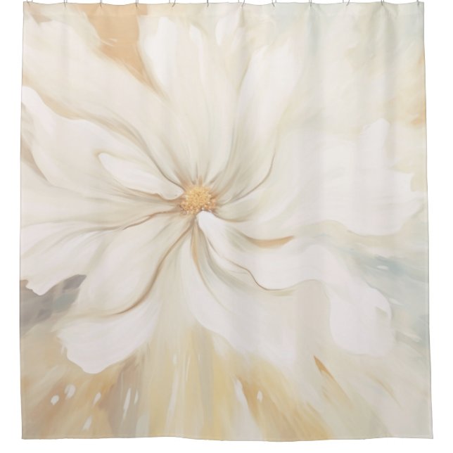     White flower abstract painting. (Front)