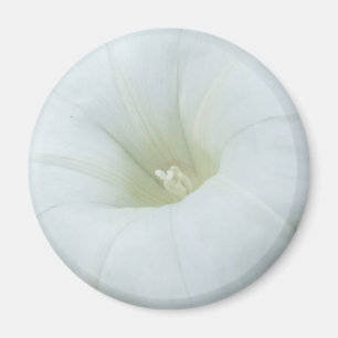 White Flower Centre Magnet