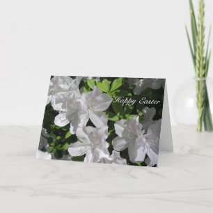White Flower Easter Card