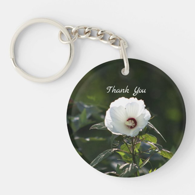 White Flower Keychain (Front)
