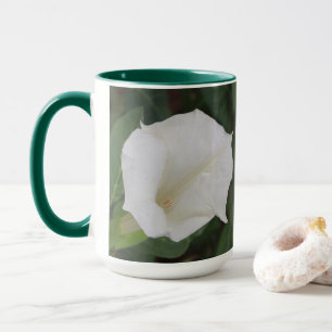 White Flower Mug