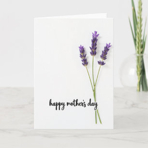 White Flower Pattern Card