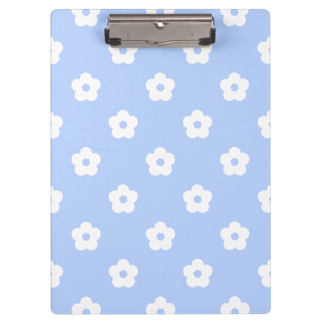 White Flower Pattern Clipboard (Front)