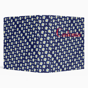 White Flower Pattern Thunder_Cove   Binder