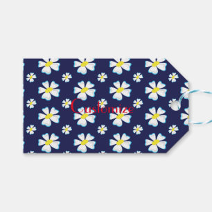 White Flower Pattern Thunder_Cove Gift Tags