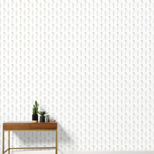 White Flower Pattern Wallpaper