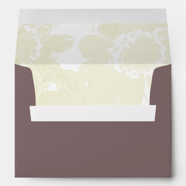 White Flower Plum Moss Envelope (Back (Bottom))