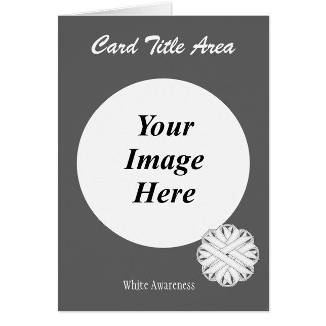 White Flower Ribbon Template by Kenneth Yoncich (Front)