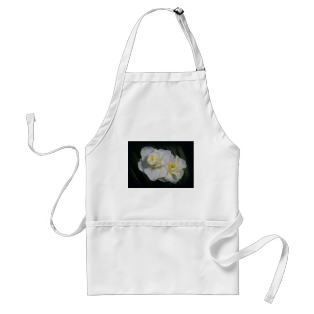 White Flower Standard Apron (Front)